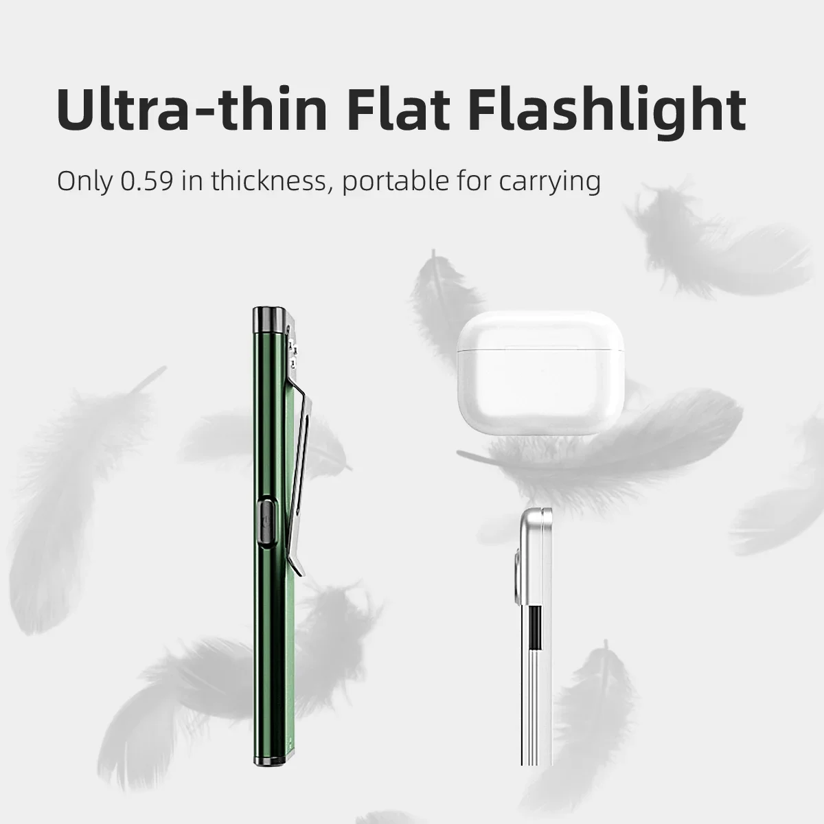 T7 Latest LED Keychain Flashlight  800Lm Portable Mini Torch Light Pocket Lantern Flood Work Light With Magnet