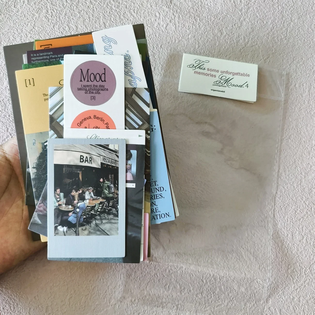 الكورية OAB بطاقة ملصق حزمة الشمال نمط الوردي الرجعية سكرابوكينغ الزخرفية INS المواد فسيفساء ورقة لوازم الحرف اليدوية