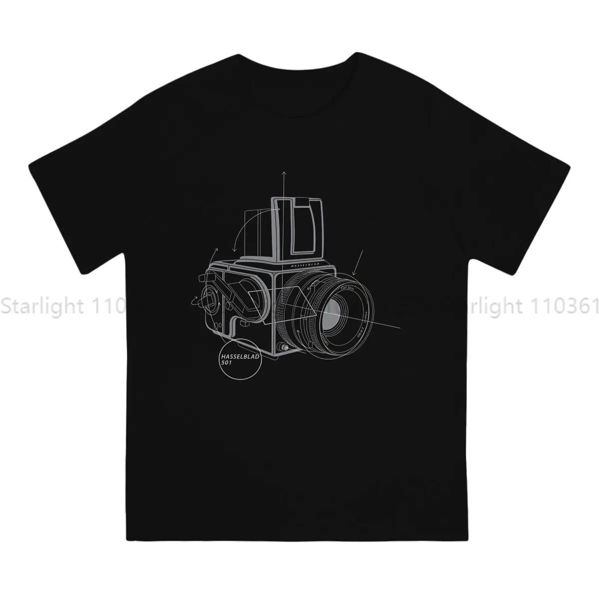 Photographer Camera Patent TShirt Hasselblad Basic T Shirt Homme Men Clothes New Design