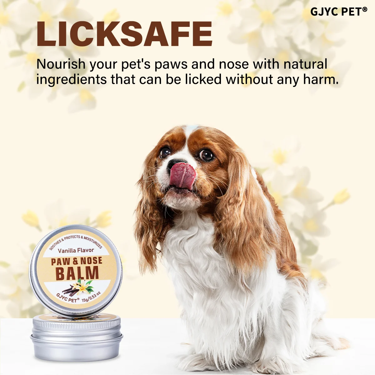 Pet Paw & Nose Balm Dog Cat Vanilla Scent Moisturizing Soothing Anti-Cracking Repairing Dry Cracked Natural Moisturizer view 4
