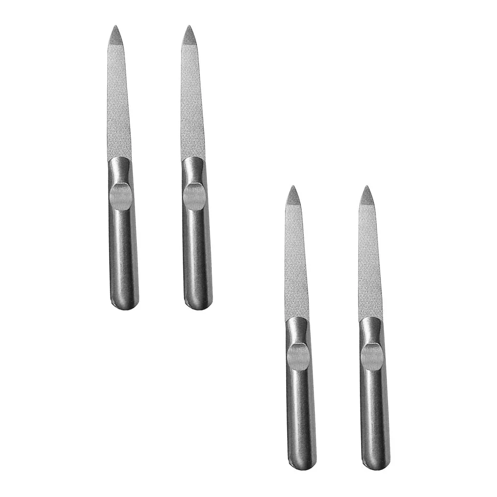 

4 PCS Diamond Nail File Pedicure Knife Trimming Tools Manicure Kit Professional Kits