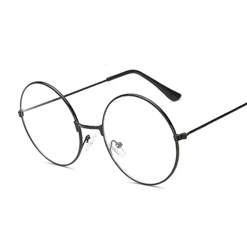 Gafas Redondas Retro para Mujer y Hombre, Lentes Transparentes, Diseño Elegante, Gafas Unisex de Moda, Lentes Transparentes Clásicas