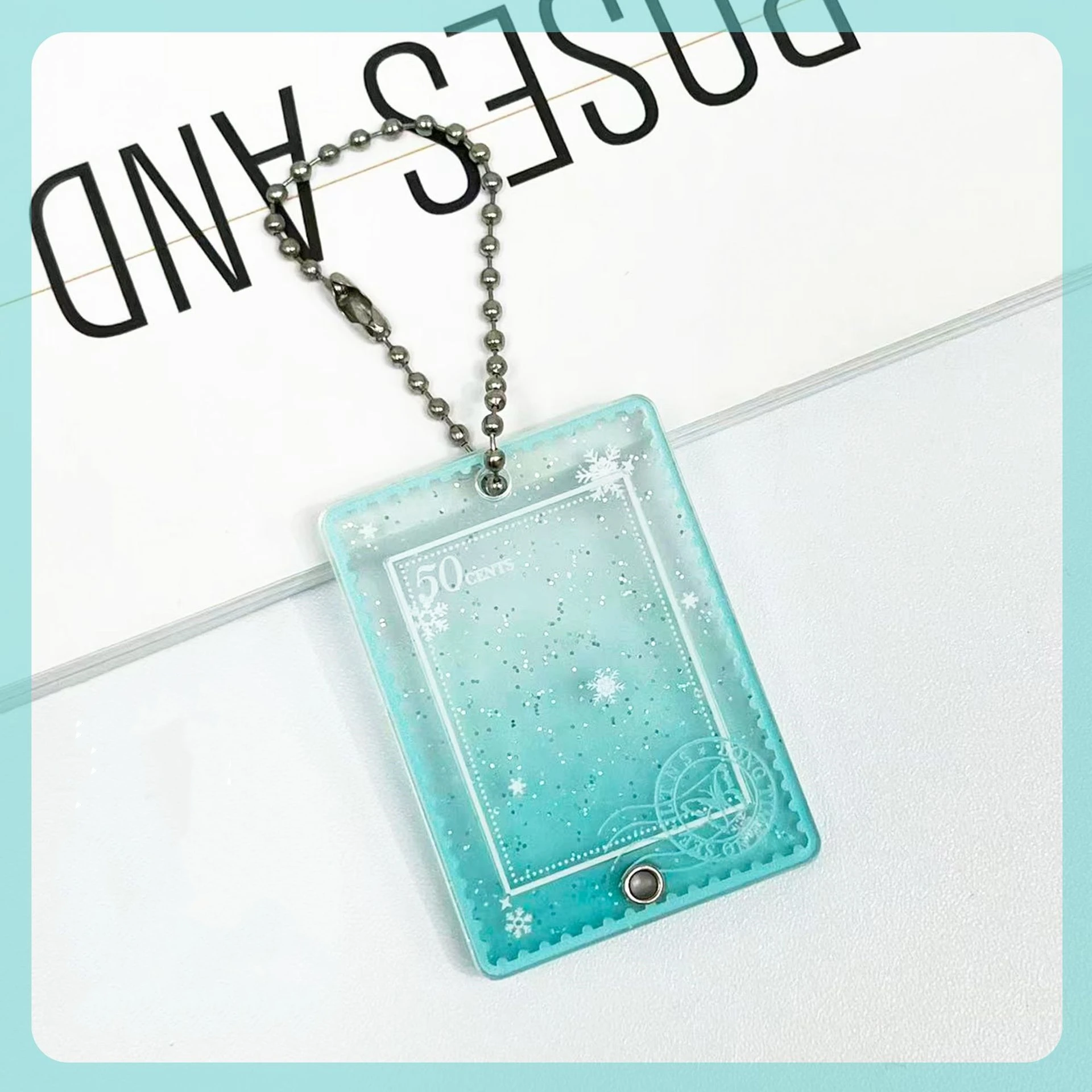 Transparent Photo Keychain Sentimental Acrylic Photo Frame Keychain Pocket Size Keychain  For Memorable Gifts Bag