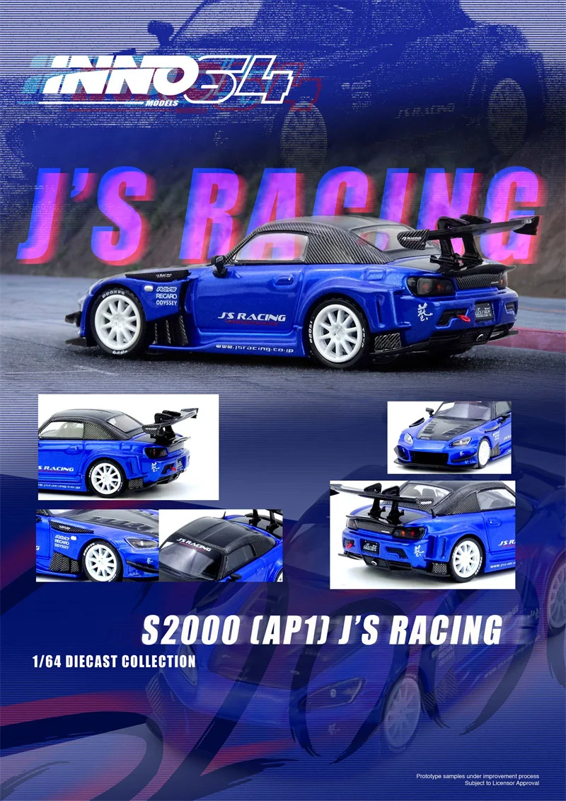 (พรีออเดอร์) 1:64 VR32 RWB964 S2000 SUPRA Silvia YANGWANG PANDEM รถโมเดลสะสมแบบไดแคสต์