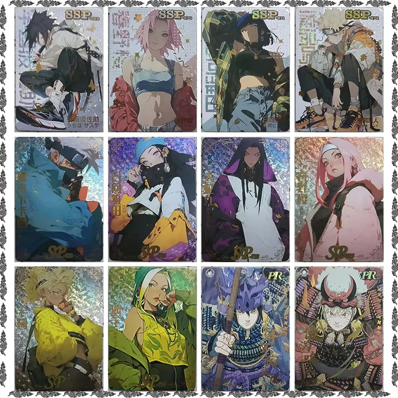 Anime NARUTO Rare SSP SP CP UR PR Refraction Card Haruno Sakura Temari Tsunade Toys for man Collectible Card Birthday Present
