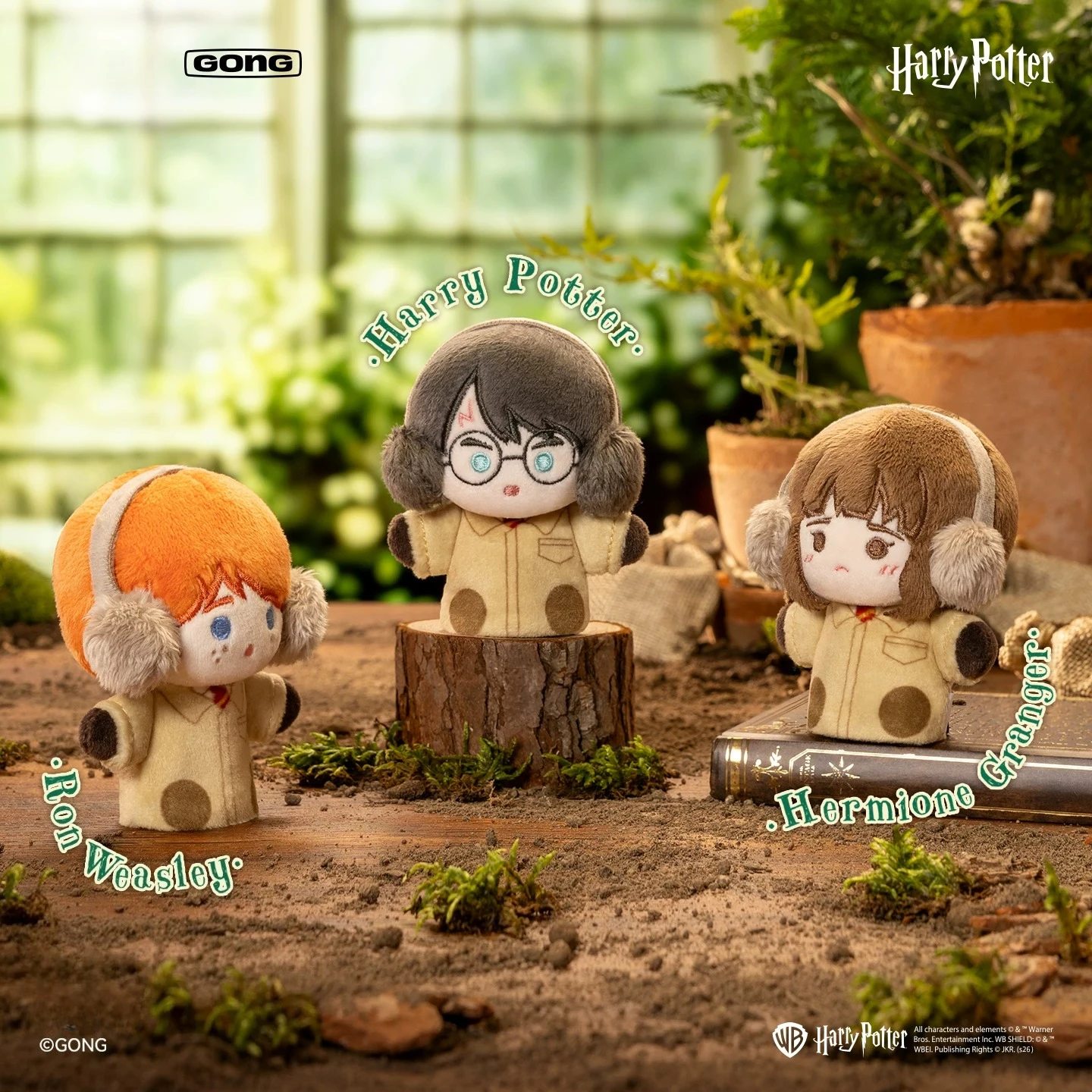 Caja Sorpresa de Muñecos de Dedo de Clase de Herbología de Harry Potter, Figura de Hermione, Colgante, Llavero, Bolsa Misteriosa, Amuleto, Decoración, Juguete, Regalo