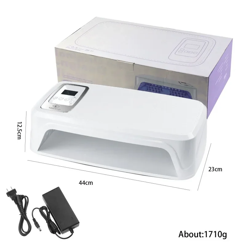 

Professional UV LED Nail Lamp 256W 96 LEDs Large Space Timer Settings Salon Home Manicure Pedicure for Professional Beginner Use
