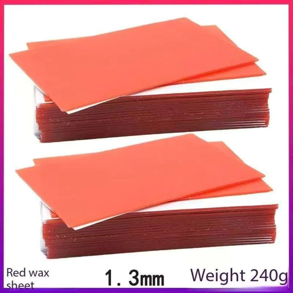 1.3MM 18 Sheets/Box Dental Red Wax Sheets Jewelry Model Casting Dentistry Lab Modeling Wax Sheets Dentist Auxiliary Materials