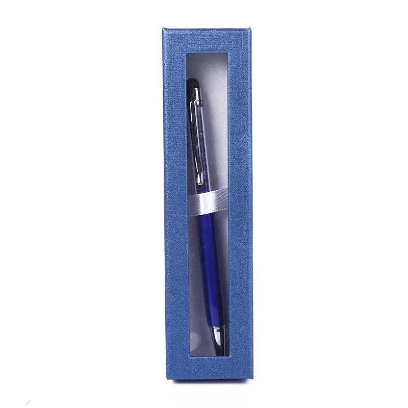 Signing Pen Diamond On Top Crystal Pen With Pencil Case Student Crystals Ballpoint Pen School Office Stationery Men's Gifts