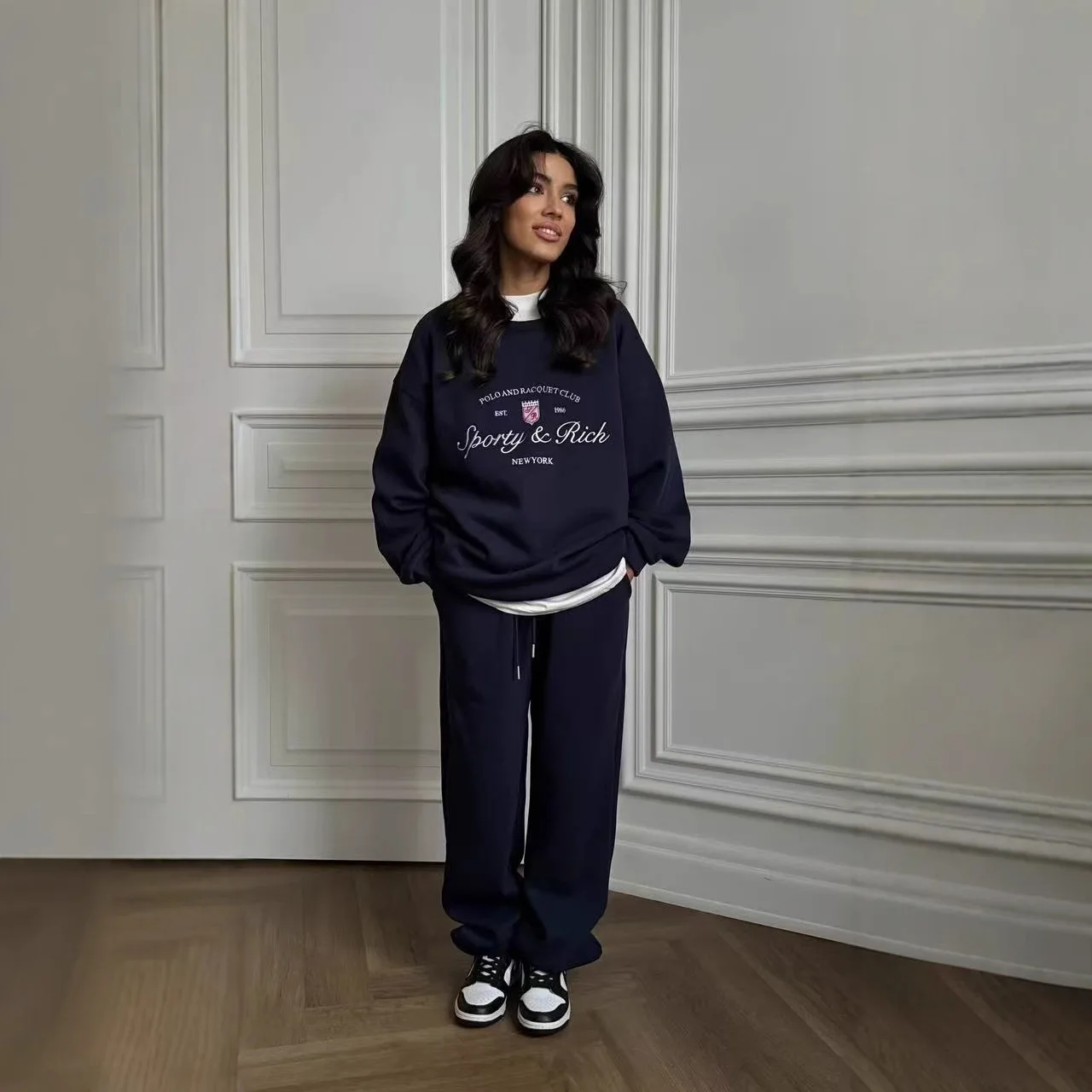 HZXVic Felpa Donna Retro Lettera Pullover ricamato Top Comodo e versatile Pop Demon Hunter Pullover per donna