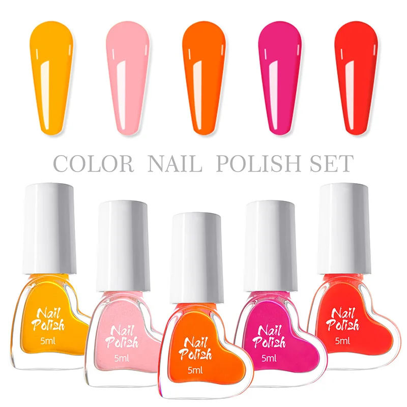 4 Stuks 5Ml Gel Nagellak Set Inclusief Rood Roze Nude Gel Polish Kit Led Inweken Polish Home Diy Top Coat Base Nageldecoratie