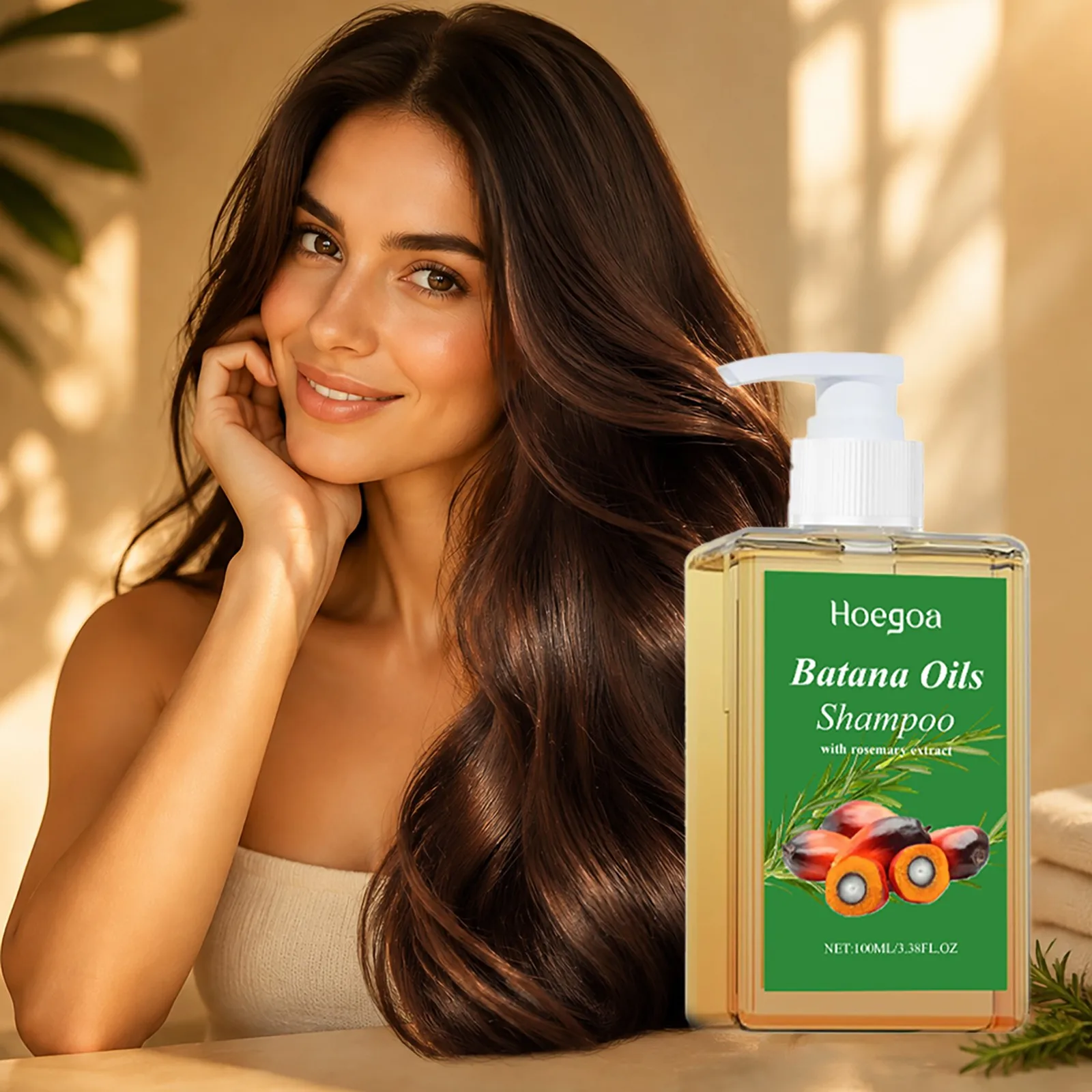 Batana Hair Shampoo Repair Nourishing Scalp Deep Clean Shampoo with Rosemary Extract Strengthens Hair Shiny Shampoo Hair Care