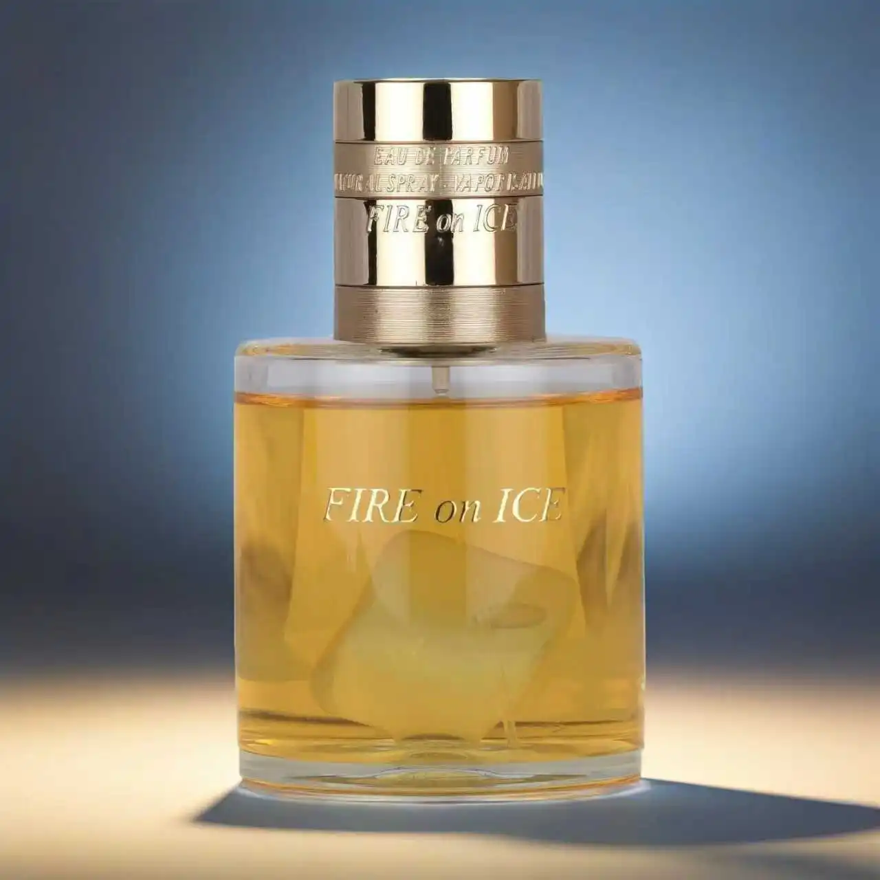 

Lattafa Fire on Ice Eau De Parfum 3.71 oz / 110 ml - Bold Fruity Spicy Woody Amber Unisex Long-Lasting Scent