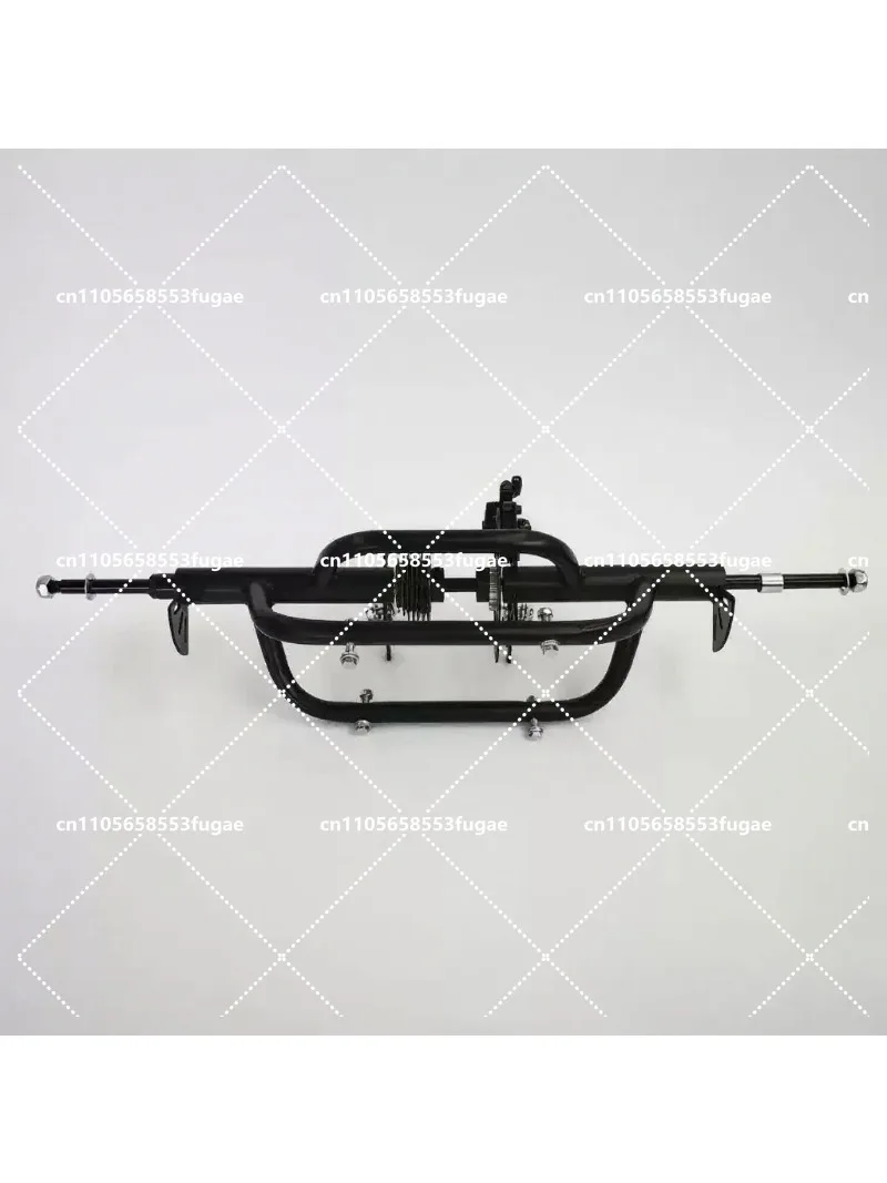 Adult Tricycle Rear Axle with Wheel and Rear Flower Basket, Heavy Duty 3 Wheel Bike Replacement Parts
