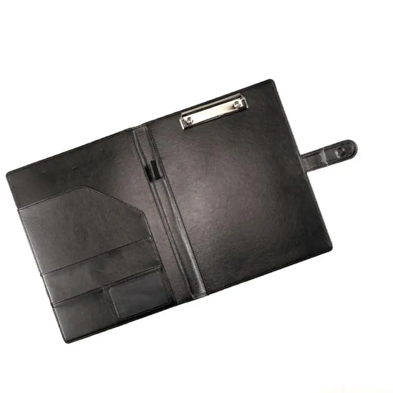 PU Conference Folder with Writing Pad Business Document Folder with Clipboard