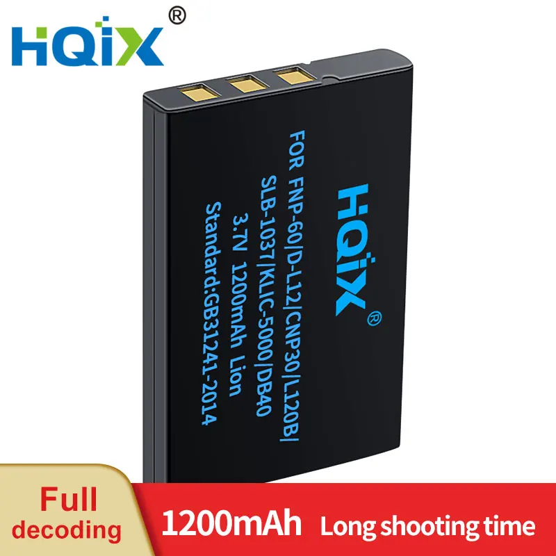 

HQIX for Kodak DX6490 DX7440 DX7590 DX7630 LS420 LS433 LS443 LS633 LS743 LS753 DX7590Zoom camera KLIC-5000 Charger Battery