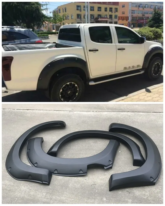 Fender Flares Fit For Isuzu D-max Dmax 2014 2015 2016 2017 2018 2019Auto Fender Car Parts Exterior Accessories