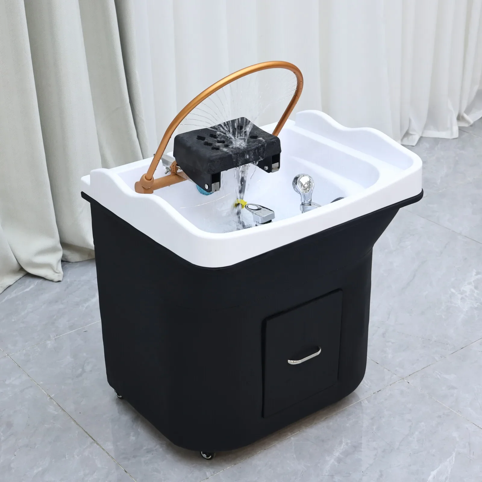 XinSheng Head SPA Shampoo Basin Hair Salon Head Hydrotherapy Furniture Beauty Health Equipment for Commercial Use or Household