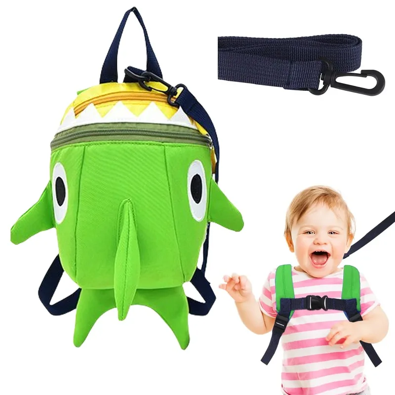 

Безопасный детский поводок-рюкзак с ремнем-поводом в виде акулы для малышей, мальчиков и девочек, анти-потерянная детская мини-дорожная сумка с рисунком животных