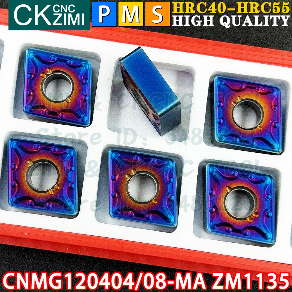 CNMG120404-MA ZM1135 CNMG120408-MA ZM1135 Inserti in metallo duro Inserti per tornitura interni esterni Utensili Utensili da taglio per tornio in metallo CNC CNMG431 CNMG432 CNMG1204 CNMG 1204 Strumenti di falegnameria