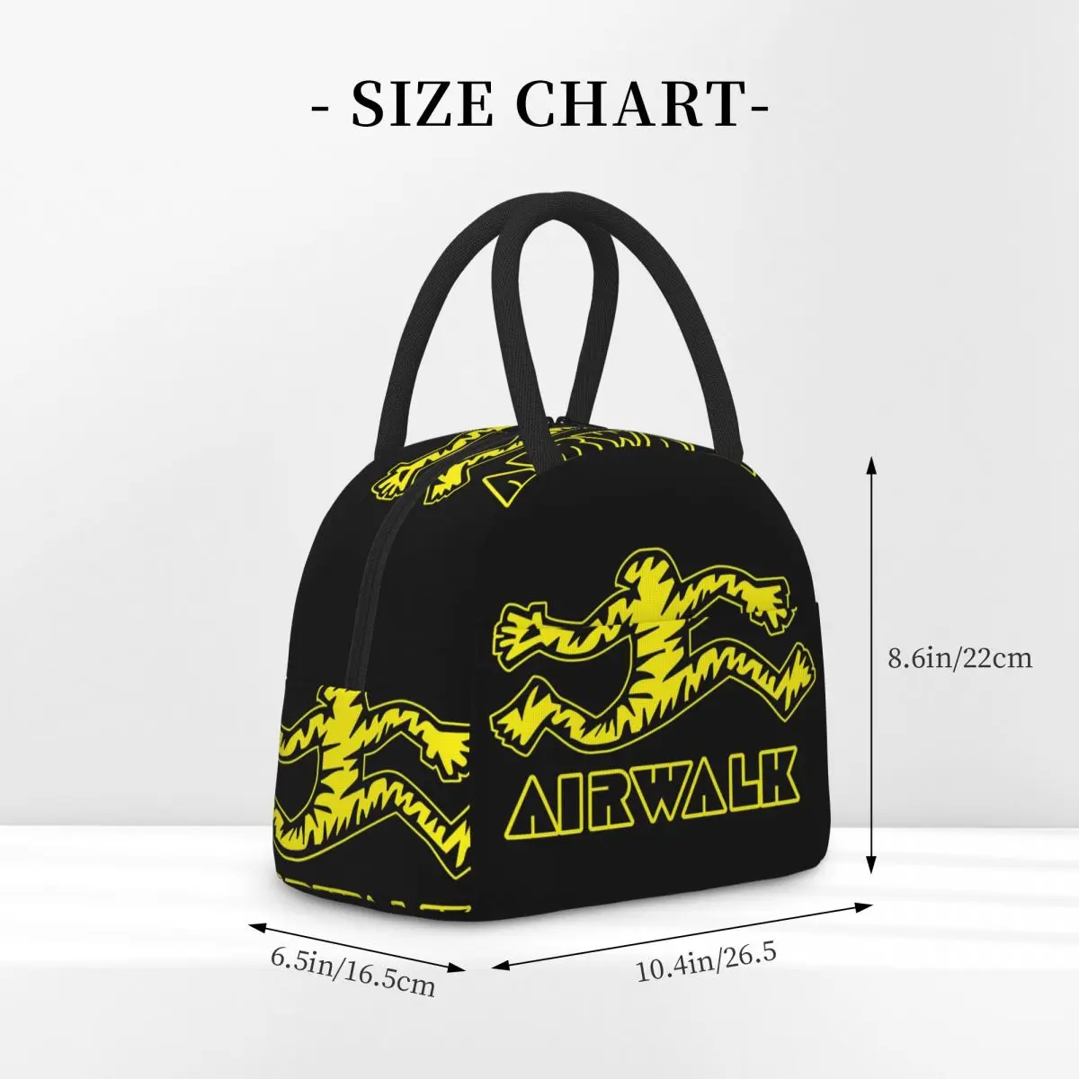 الوشم المدرسة القديمة Airwalk معزول حقيبة الغداء للنساء مكتب برودة صندوق طعام حراري حمل صناديق الغداء مانعة للتسرب الحاويات