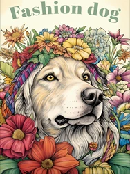 1pc Art Coloring Book Original Upgraded Paper Thickened 22 Pages Coloring Books Gift For Holiday Birthday Party Fashion Dog
