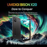 UMIDIGI BISON X20 Rugged Smartphone NFC 6000mAh 12GB(6+6GB)RAM 128GB ROM 6.53 \