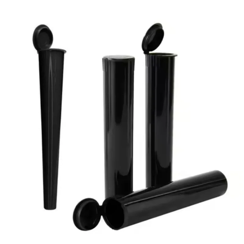 

JUSES 10Pcs 110mm 120mm Tobacco Storage Tube PS Material Anti-odor Cigarette Filling Tubes Snap-on Cap Smoking Accessories