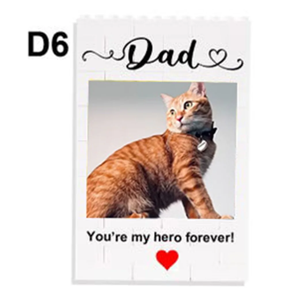 1PC Custom Pet Building Blocks - Personalized PMMA DIY Blocks, Custom Name & Text, Creative Laser Engraved Unique Gift for Pet L