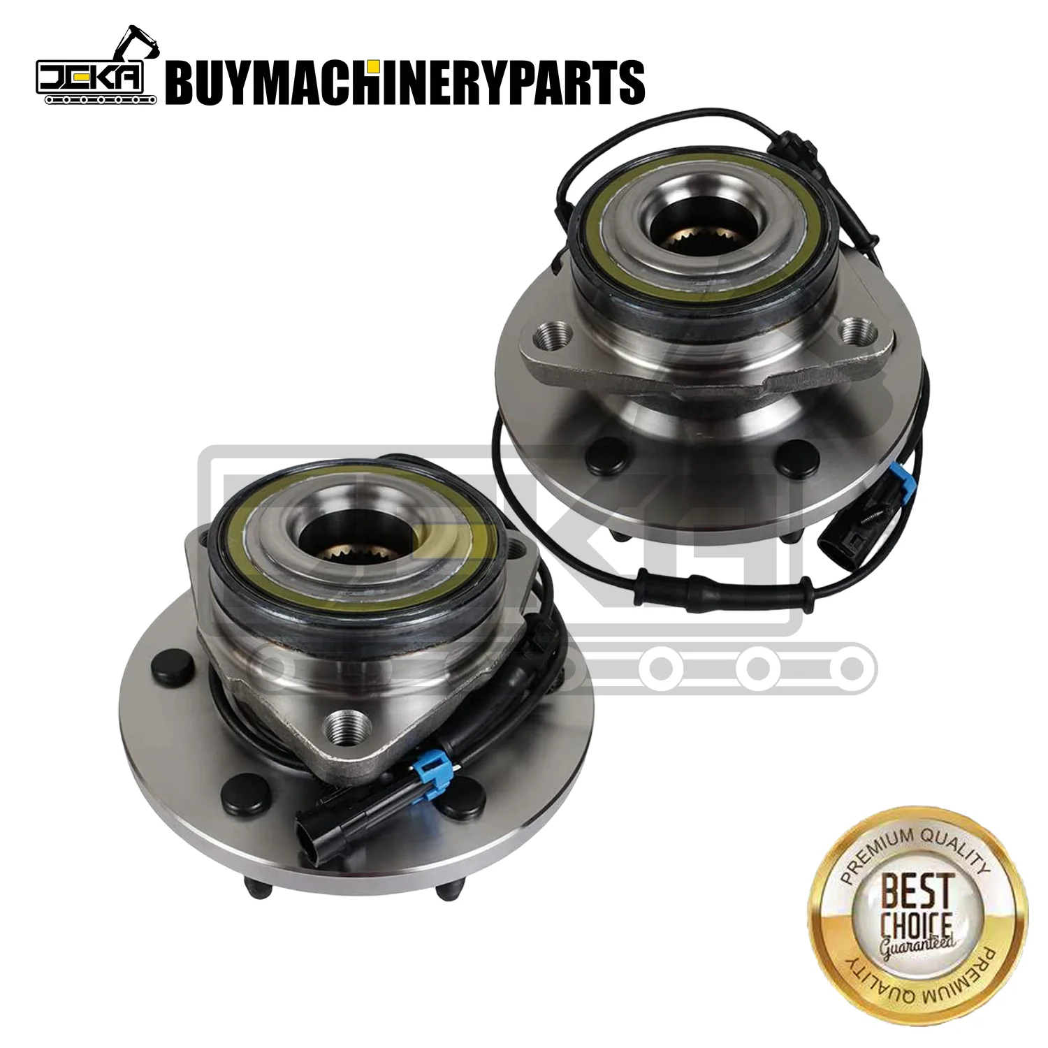 

515093 Pair 4WD Front Wheel Bearing and Hub Assembly Compatible with 06-10 Hummer H3/09-10 H3T 6-Lug W/ABS