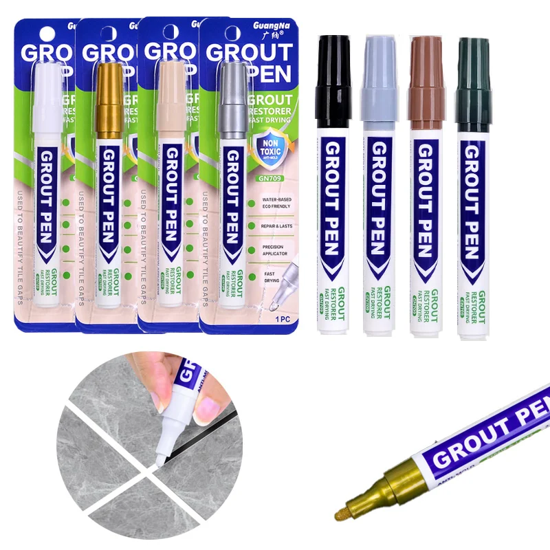 Tile Seam Pen 2.0mm Line Width Resistant To Dirt Easy To Clean Waterproof Mildew-proof for Repairing Beautifying Tiles Gaps