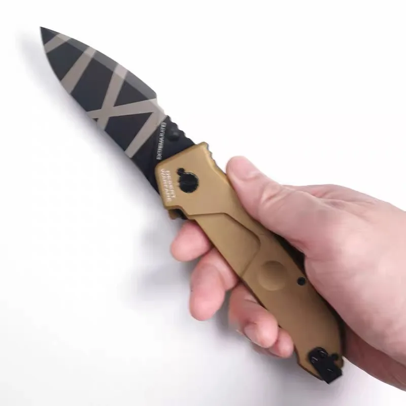 MF1-cuchillo plegable de estilo táctico, herramienta multifuncional de supervivencia de campo, rescate de emergencia, rebanador