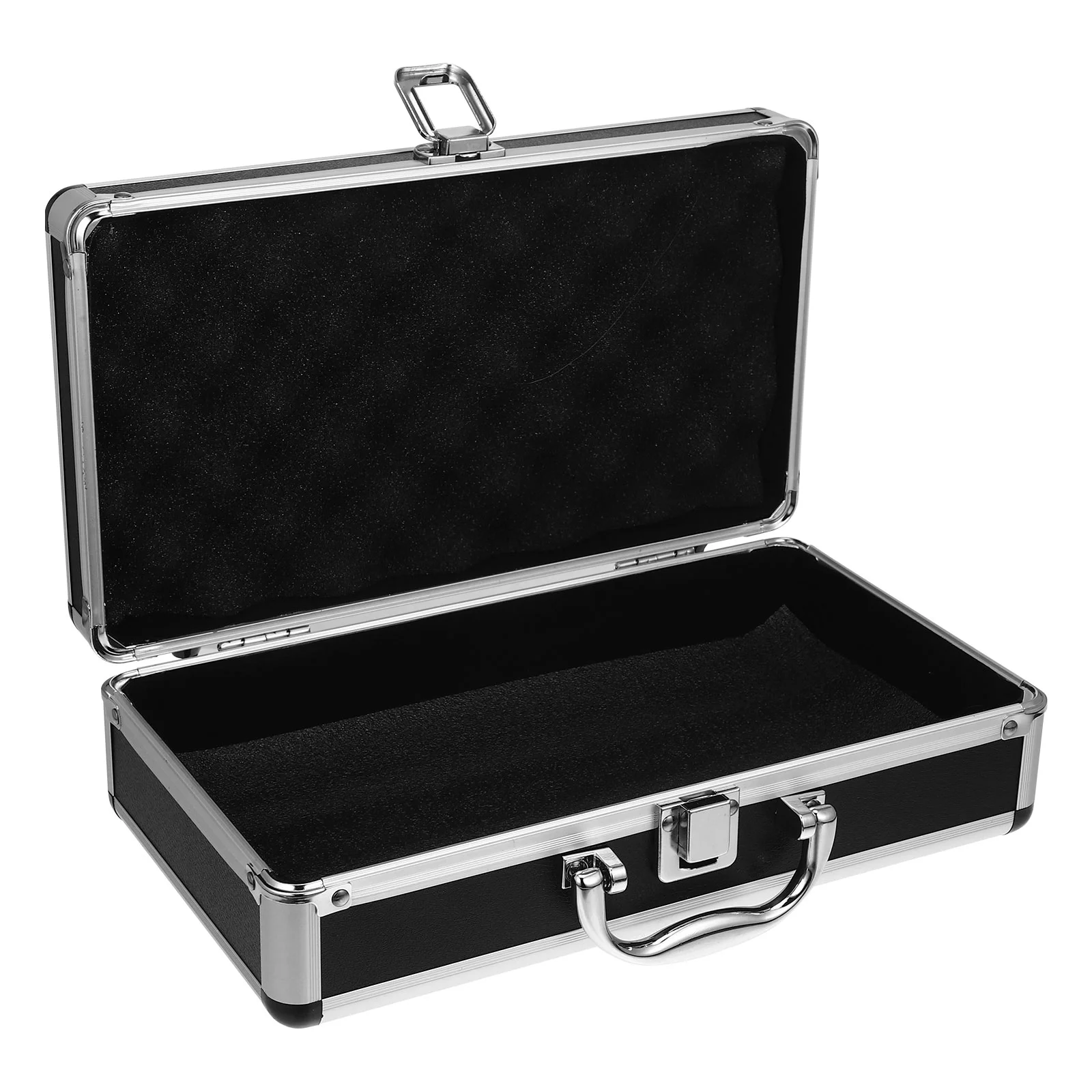 Mini Toolbox Password Suitcase Portable Travel Medical Metal Microphone First Aid Black Aluminum Multi-purpose Kit Miss