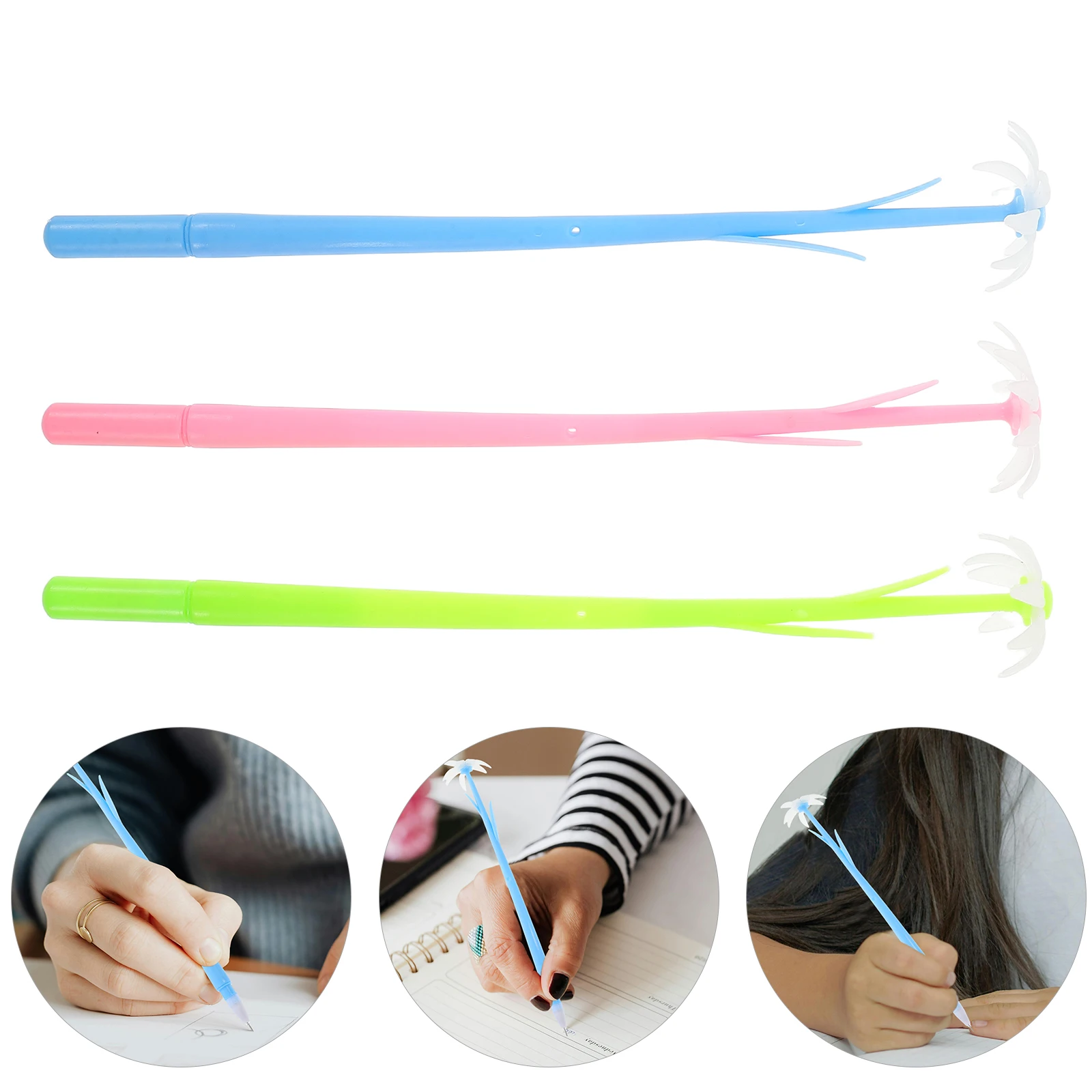 

30Pcs Color Changing Flower Gel Pens Cute Writing Accessories for Students Smooth Ink Flow School Stationery Flower Pen