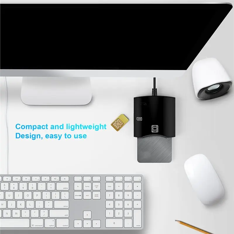 DT37 IC Card SIM Card Id CAC Bank Card ATM Tax Payment USB Smart Card Reader 1Xid Card Reader