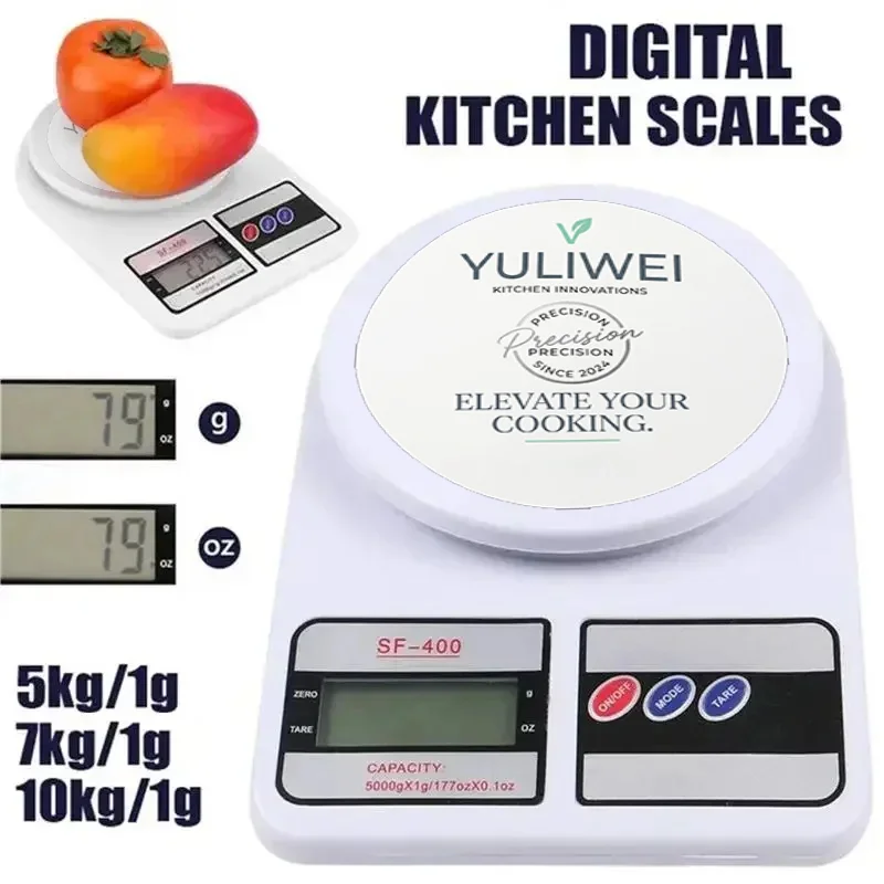 Digital food scale 10kg/1g electronic kitchen weight scale g/oz weight loss meal prepara cookin baking balance High precis scale