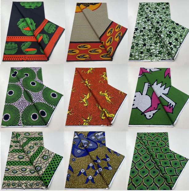 Ankara Wax Prints Fabric 100% Cotton Nigerian Style patchwork Sew Guaranteed Veritable African Real Wax Fabric For Dresses Pagne