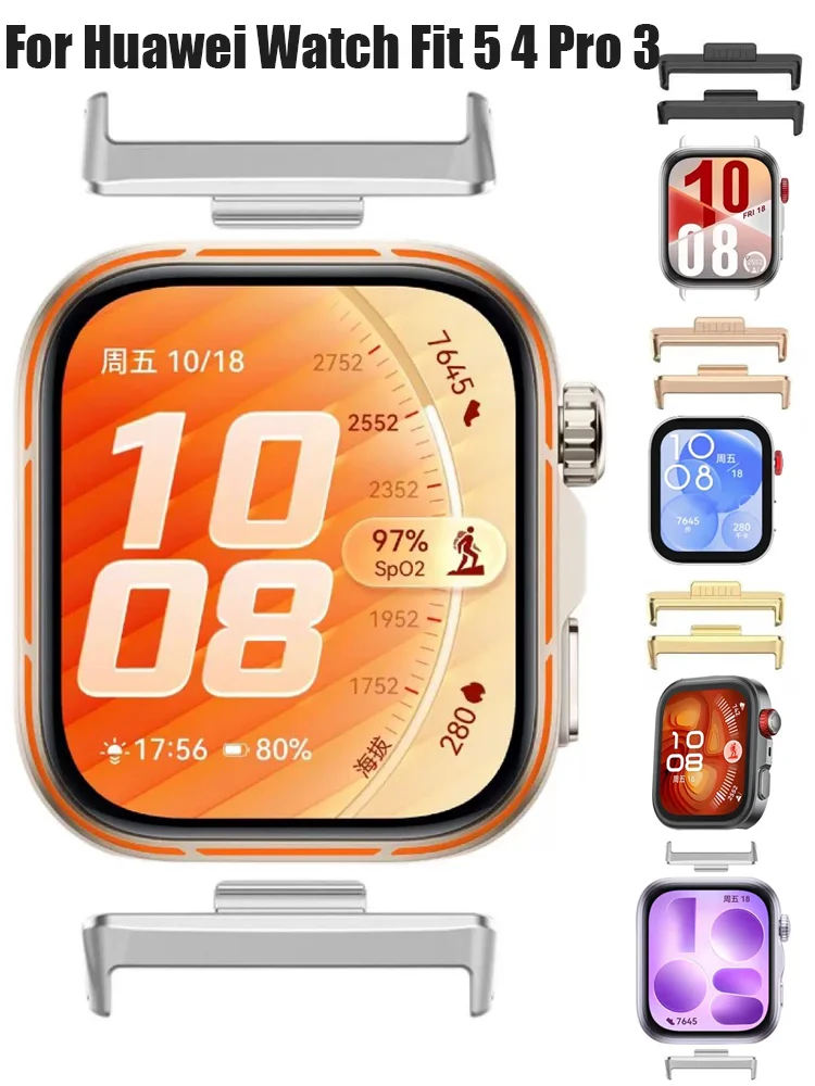 1 Paar Adapter für Huawei Watch Fit 5 4 Pro 3 Armbandverbinder Metall Edelstahl Fit 5-4 20mm Bandbreite Zubehör