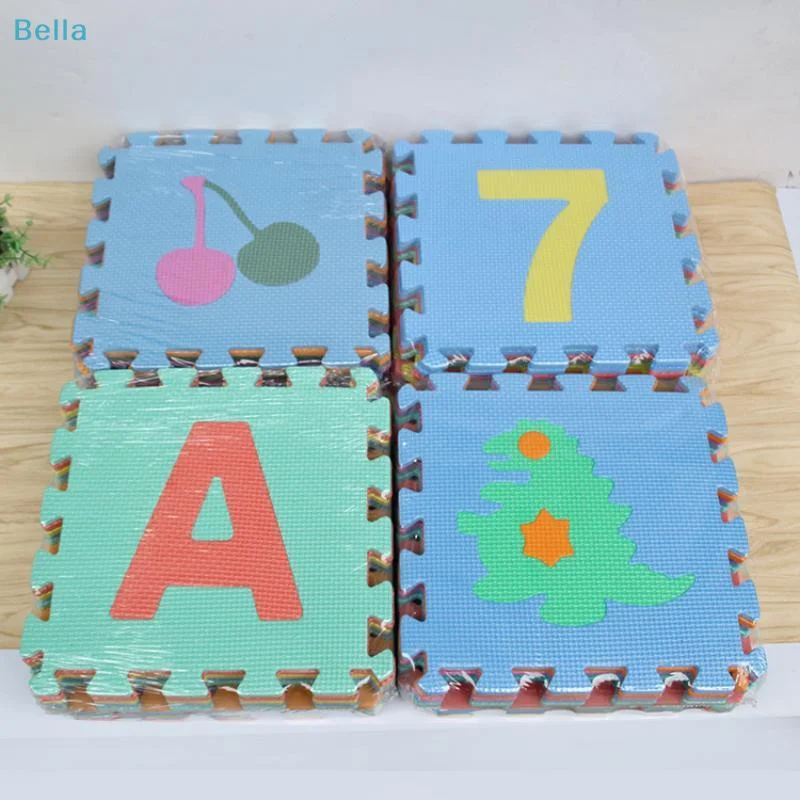 Number Puzzle Foam - ♩ แผ่นรองเล่นโฟม PE ปลอดสารพิษ พร้อมลวดลายตัวอักษรและตัวเลขเพื่อการศึกษา สำหรับเด็กคลานเล่นในห้องเด็กเล่น