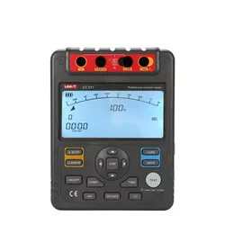 UT511 Voltage Resistance Tester Megohmmeter 1000V 10Gohm Digital Automatic Range LCD Backlight Insulation Resistance Tester