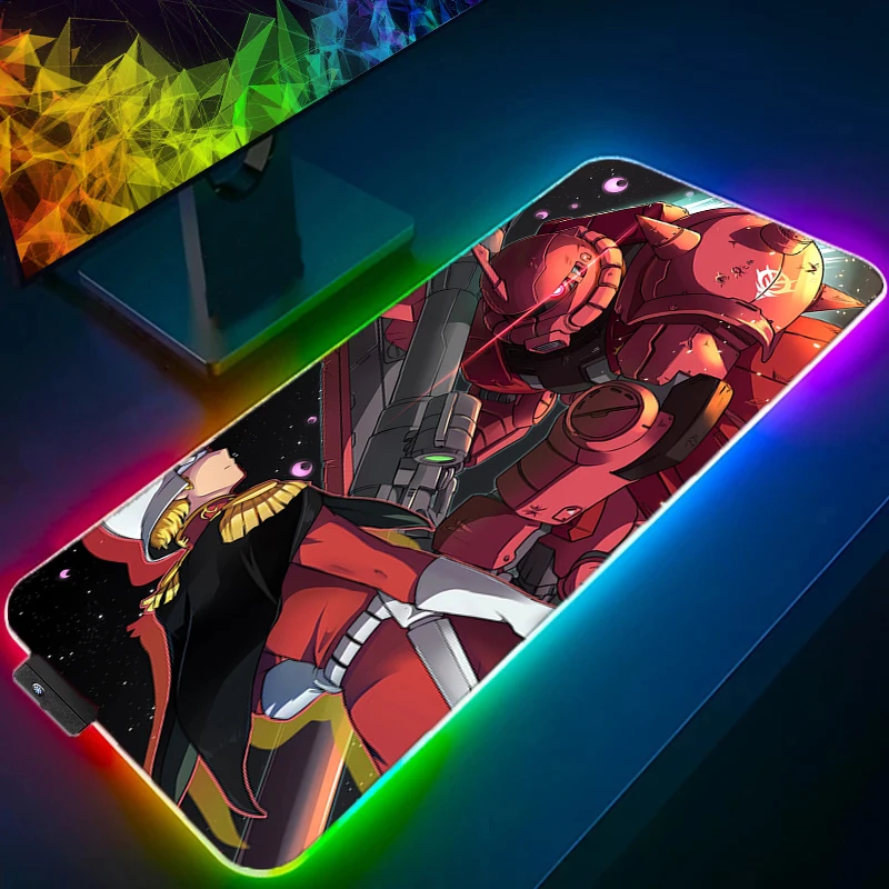

RGB 900*400 Large Mouse Pad Office Mobile Suit Gundam New Desk Mats PC Gaming Accessories XXL Mouse Pad Laptop Keyboard Mat