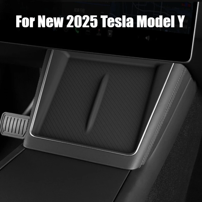 

For Tesla Model Y Juniper/Launch 2025 Anti-skid Pad Wireless Charging Pad Car Phone Non-slip Charger Mat Protective Pad