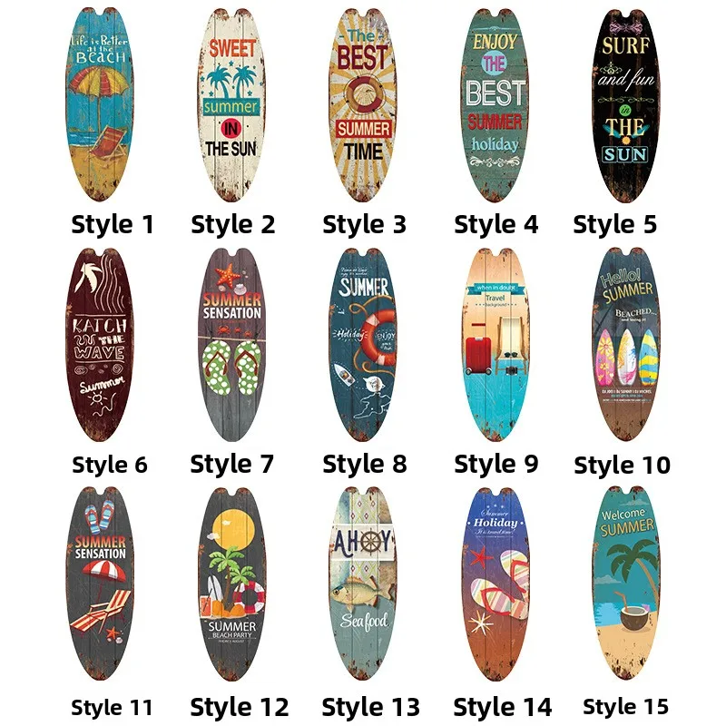 Vintage Wooden Surfboard Beer Bottle Opener