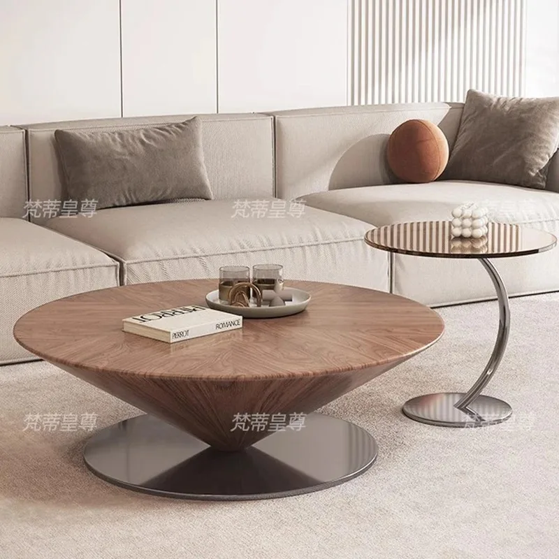 

Big Size Modern Coffee Table Decoration Round Clear Aesthetic Standing Center Side Table Nordic Kaffee Tische Home Decoration