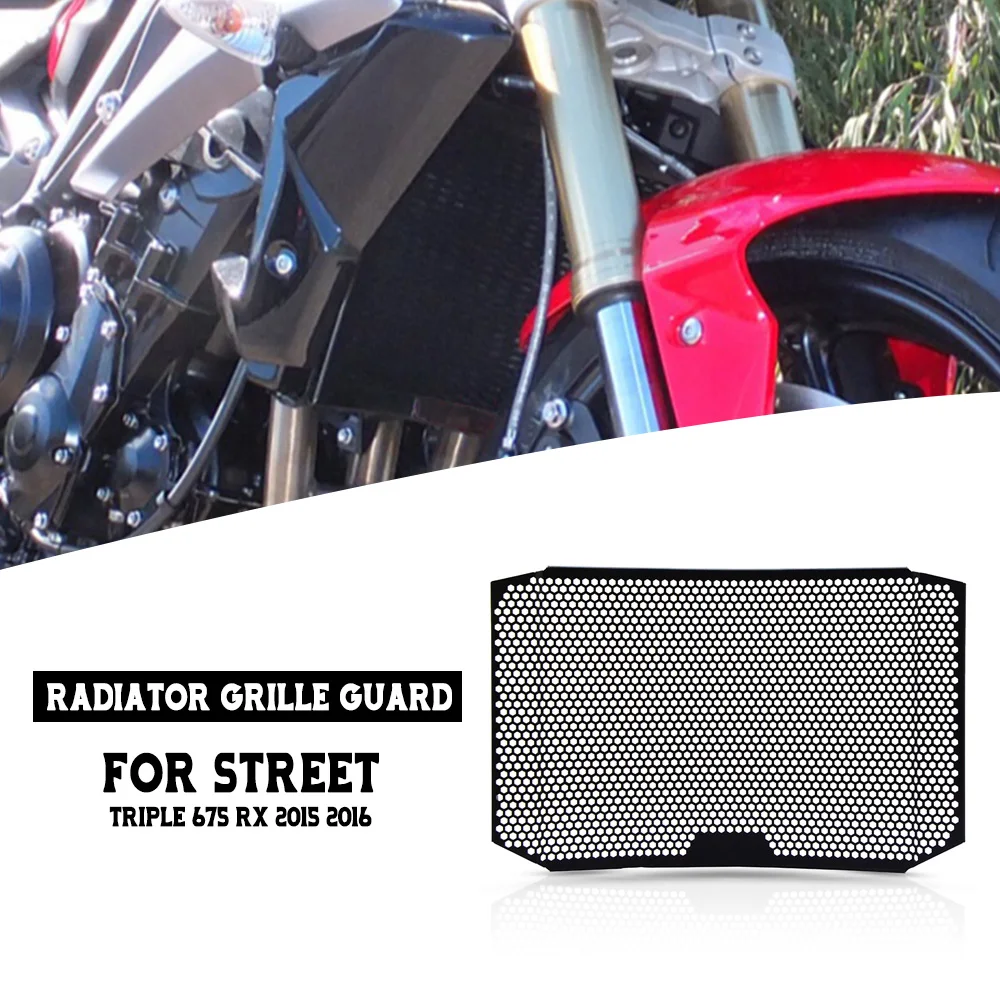 

2015 2016 ДЛЯ Street Triple 675 RX Решетка радиатора Защита масляного радиатора Защитная крышка Street Triple 675 R Street Triple RX