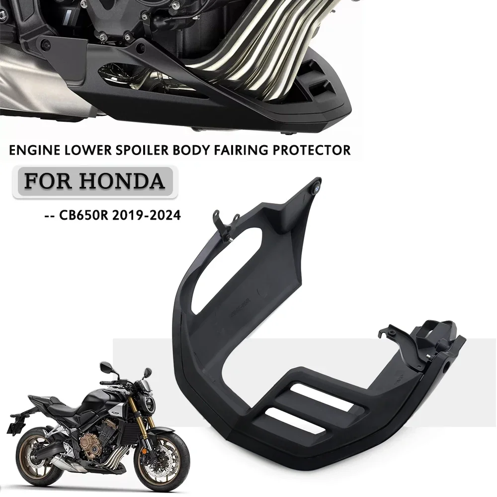 

Engine Lower Spoiler Body Fairing Protector Guard Chassis Shield Street ﻿ For Honda CB650R 2019 2020 2021 2022 2023 2024