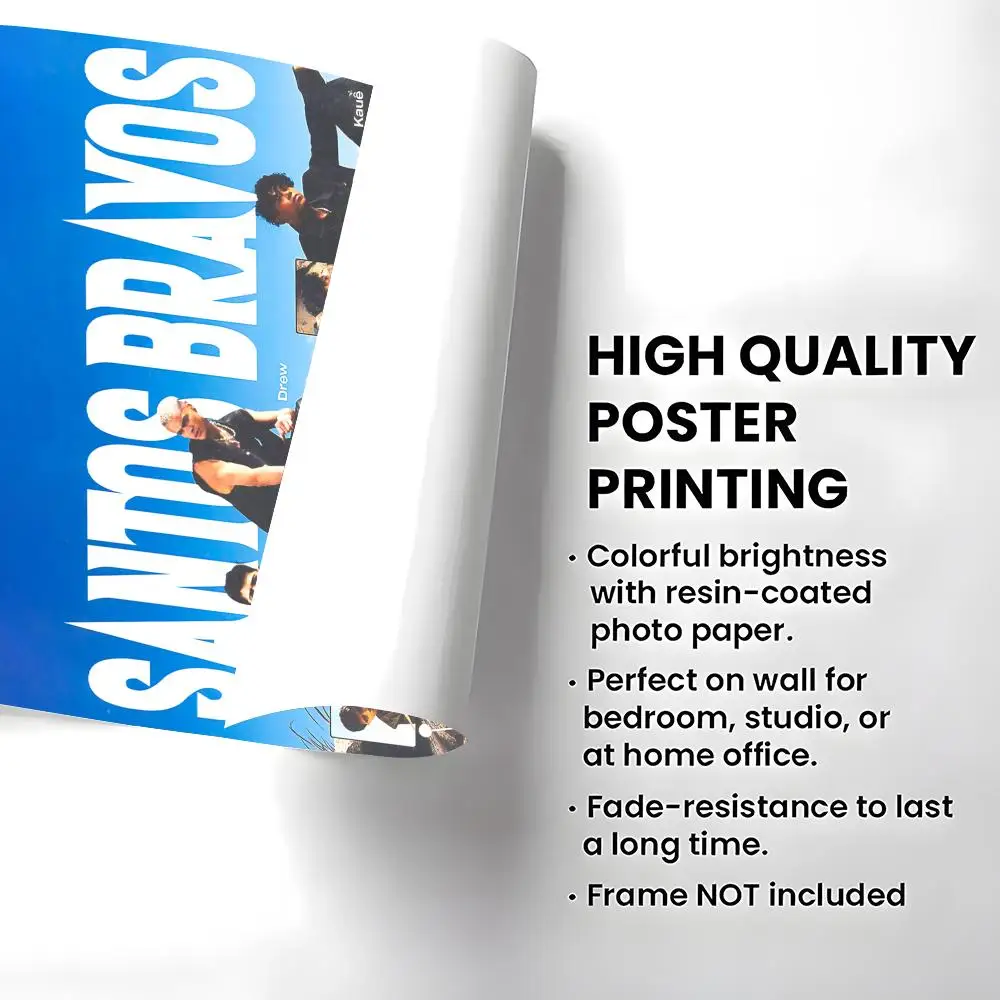 Idol Group Santos Bravos Poster Self-adhesive Art Waterproof Paper Sticker Coffee House Bar Room Wall Decor