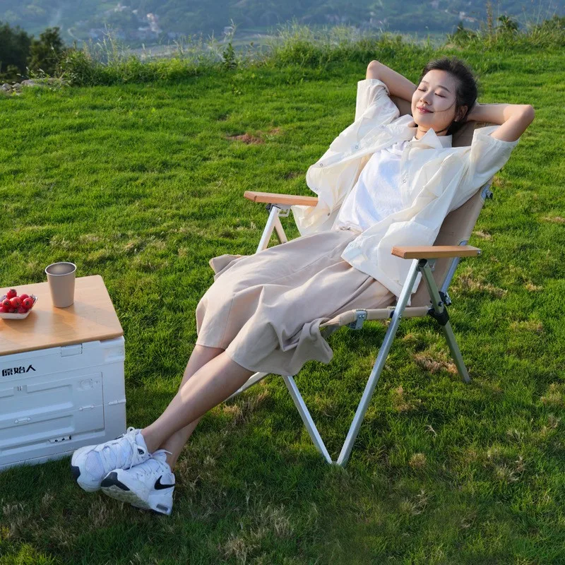 K-star  Folding Chair Recliner Seal Chair Campingpicnic Chair Office Nap Chair Fishing Bach Chair