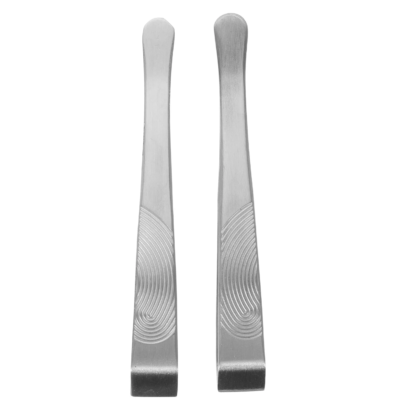 2Sets Stainless Steel High Precision Tweezers Wide Mouth Flat Tip Forceps Hair Removing Tweezers Eyebrow Beard Chin Hair