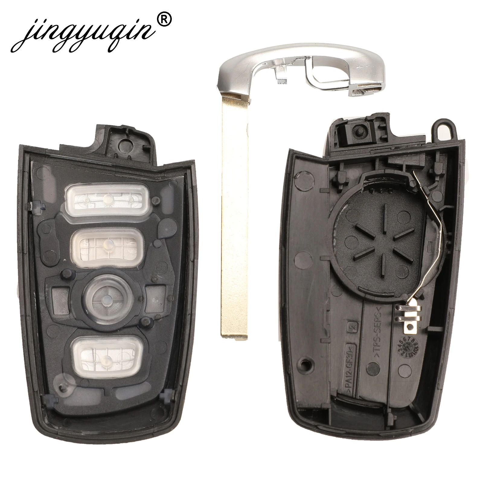 jinyuqin Smart Car Key Shell Cover Remote Keyless Case for BMW CAS4 F FEM 3 5 7 Series E90 E92 E93 X5 F10 F20 F30 F40 Panic FOB